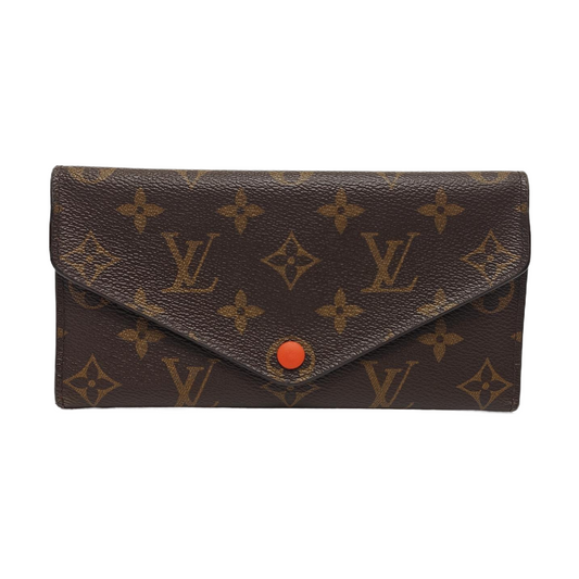LOUIS VUITTON JOSÉPHINE Brown coated canvas vintage wallet Golden hardware-(SKU)-951962594