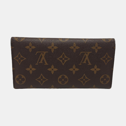 LOUIS VUITTON JOSÉPHINE Brown coated canvas vintage wallet Golden hardware-(SKU)-951962594