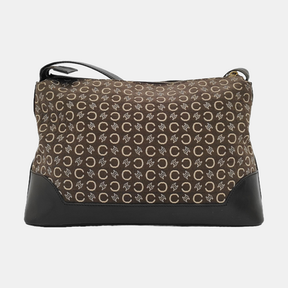 CELINE Tote bag Brown Canvas Shoulder Bag Golden hardware-(SKU)-951945136
