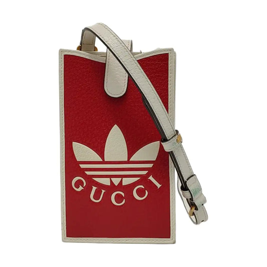 GUCCI Gucci Off The Grid Red Leather Printed Single Shoulder Bag Golden hardware-(SKU)-952264947