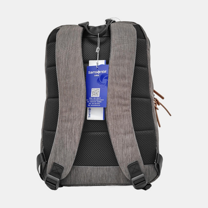 Samsonite Dark Gray Fabric Backpack Ruthenium color hardware-(SKU)-952153767