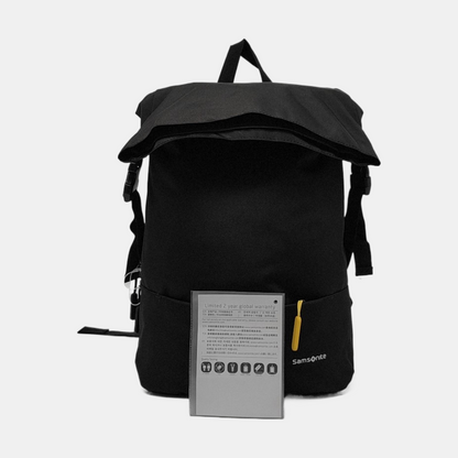 Samsonite Black Fabric Backpack Black hardware-(SKU)-952153602