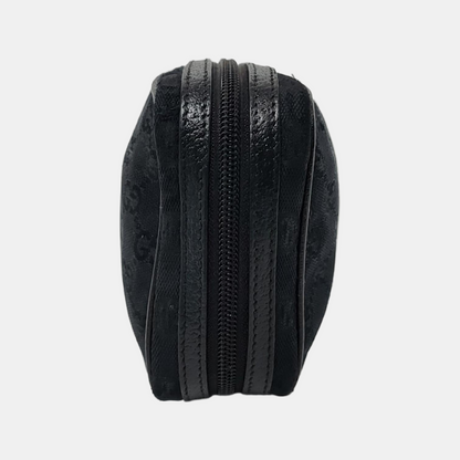 GUCCI Camera Bag Black canvas monogram handbag Black hardware-(SKU)-952266116
