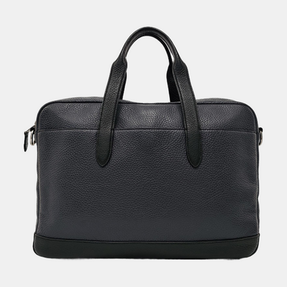 COACH Black Leather Single Shoulder Bag Silver Hardware Removable shoulder strap-(SKU)-951908313