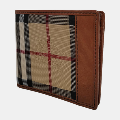 BURBERRY Khaki Fabric Warhorse Grain Wallet-(SKU)-952387517
