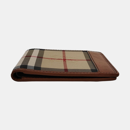 BURBERRY Khaki Fabric Warhorse Grain Wallet-(SKU)-952387517