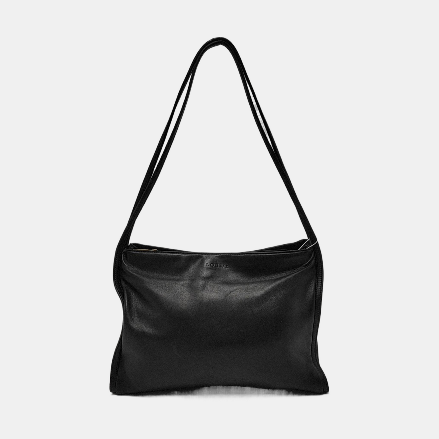 LOEWE Tote bag Black Lamb Leather Single Shoulder Bag Golden hardware-(SKU)-952391467