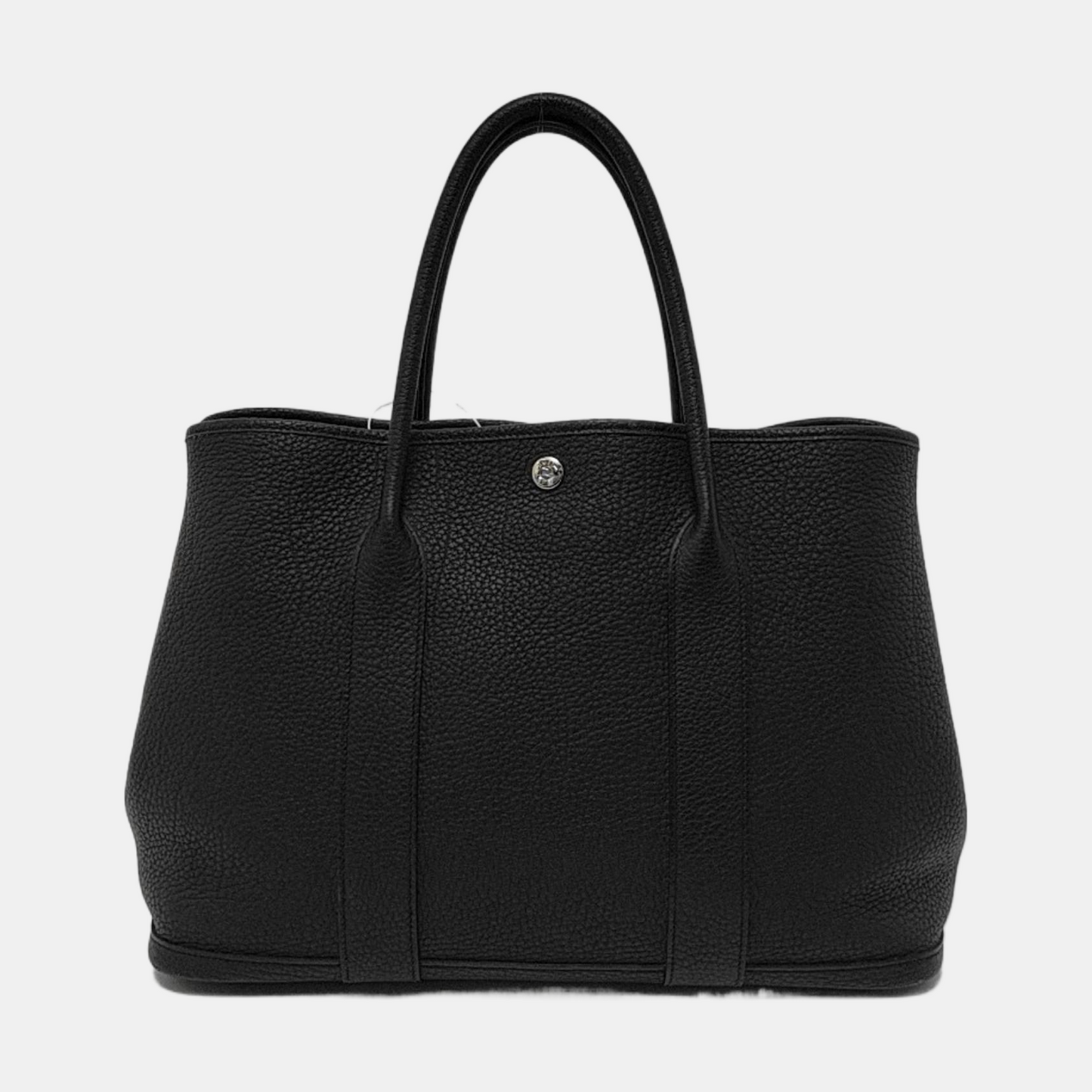 HERMÈS Garden Party 36 Black Negonda Calfskin Garden Bag Handbag Silver Hardware D-(SKU)-951701522
