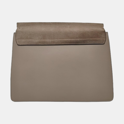 Chloé Faye Medium size Khaki Calf Leather Crossbody Shoulder Bag Golden hardware Removable shoulder strap-(SKU)-952757311