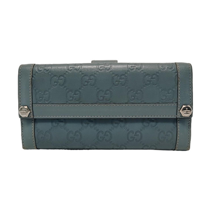GUCCI Green Calfskin Monogram Embossed Wallet Golden hardware-(SKU)-953039436