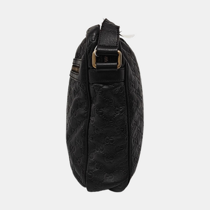 GUCCI GG Imprime Brown Leather Vintage Shoulder and Crossbody Bag Golden hardware-(SKU)-953018922