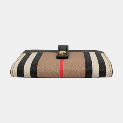 BURBERRY Folding Card Yellow Coated Canvas Wallet Golden hardware-(SKU)-953081006
