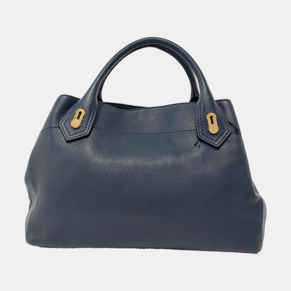 BURBERRY Barnsbury Blue cowhide single shoulder bag Golden hardware Removable shoulder strap-(SKU)-953060003