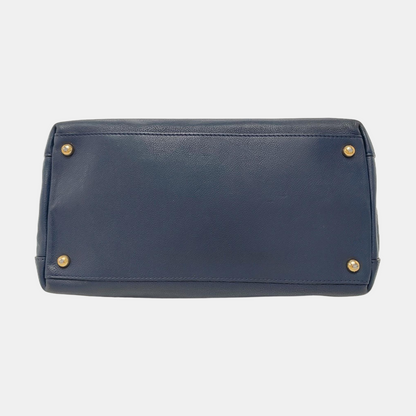 BURBERRY Barnsbury Blue cowhide single shoulder bag Golden hardware Removable shoulder strap-(SKU)-953060003