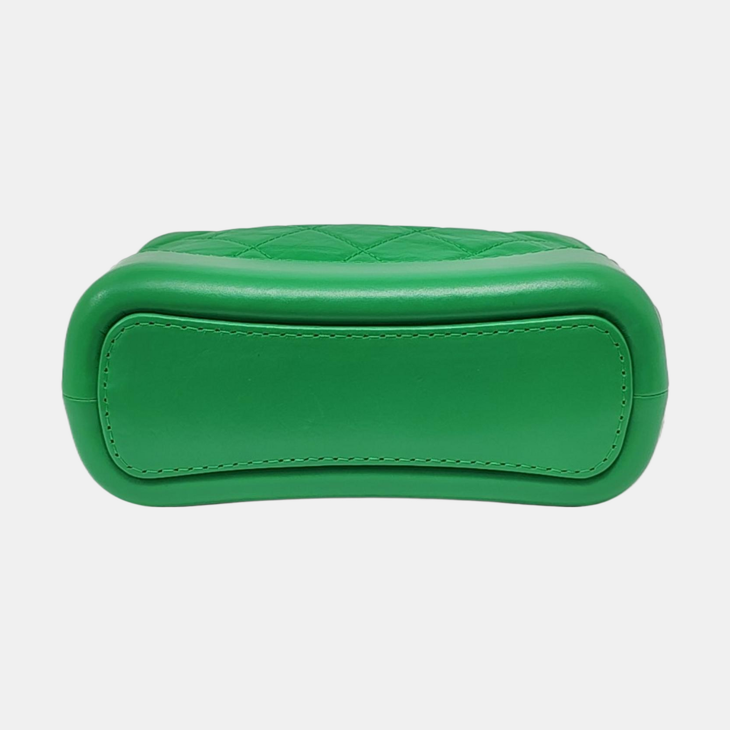 CHANEL GABRIELLE Small Green Calfskin Quilted Crossbody Shoulder Bag Detachable Strap-(SKU)-953383419