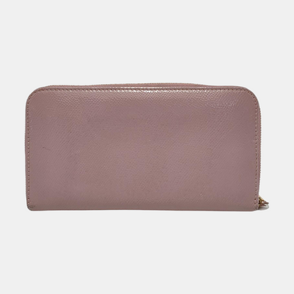 BURBERRY Light Pink Calf Leather Wallet Golden hardware-(SKU)-953079132