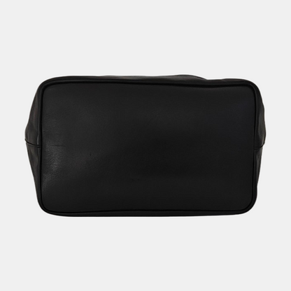 GUCCI Bamboo 1947 Black Cowhide Bamboo Handle Handbag Single Shoulder Bag Ruthenium color hardware Removable shoulder strap-(SKU)-953171646