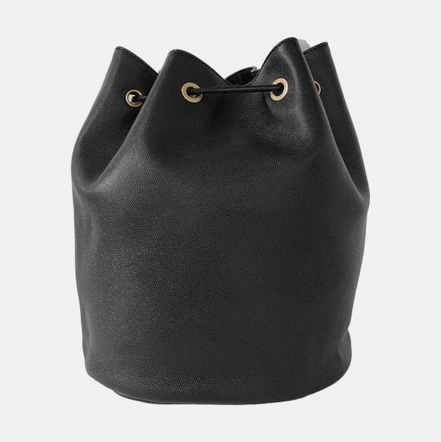 CHANEL DEAUVILLE Black Caviar Leather Studs Shoulder Bag Gold Hardware 28 Clasp-(SKU)-953026430