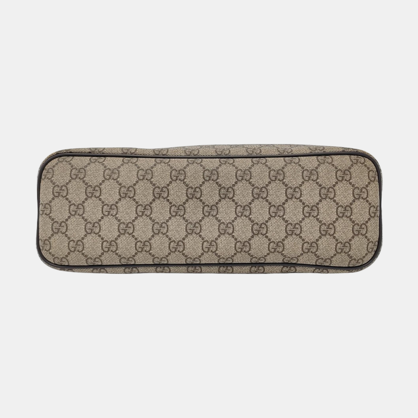 GUCCI Tote bag Ebony Coated Canvas Monogrammed Handbag Silver Hardware-(SKU)-953201451