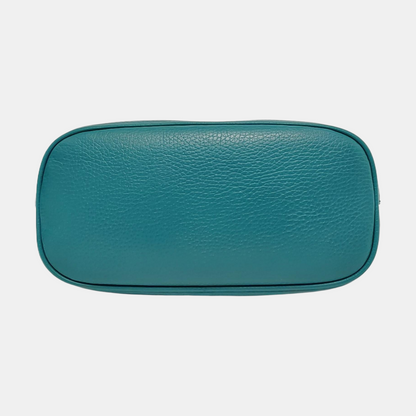 GUCCI DOME Blue Calf Leather Shoulder Bag Tote Golden hardware Removable shoulder strap-(SKU)-953375478