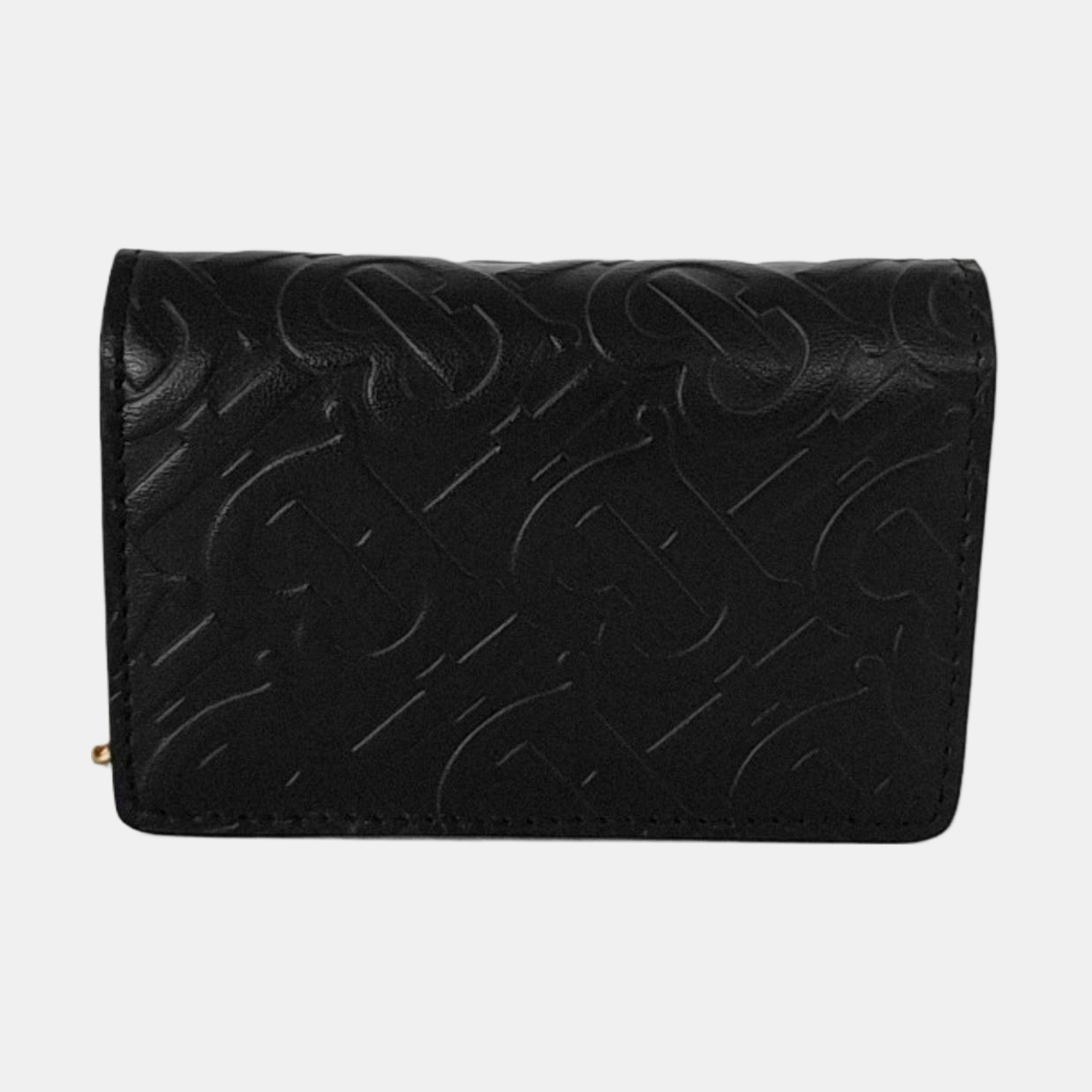 BURBERRY Black牛皮浮雕TBShoulder Bag Golden hardware Removable shoulder strap-(SKU)-953270143