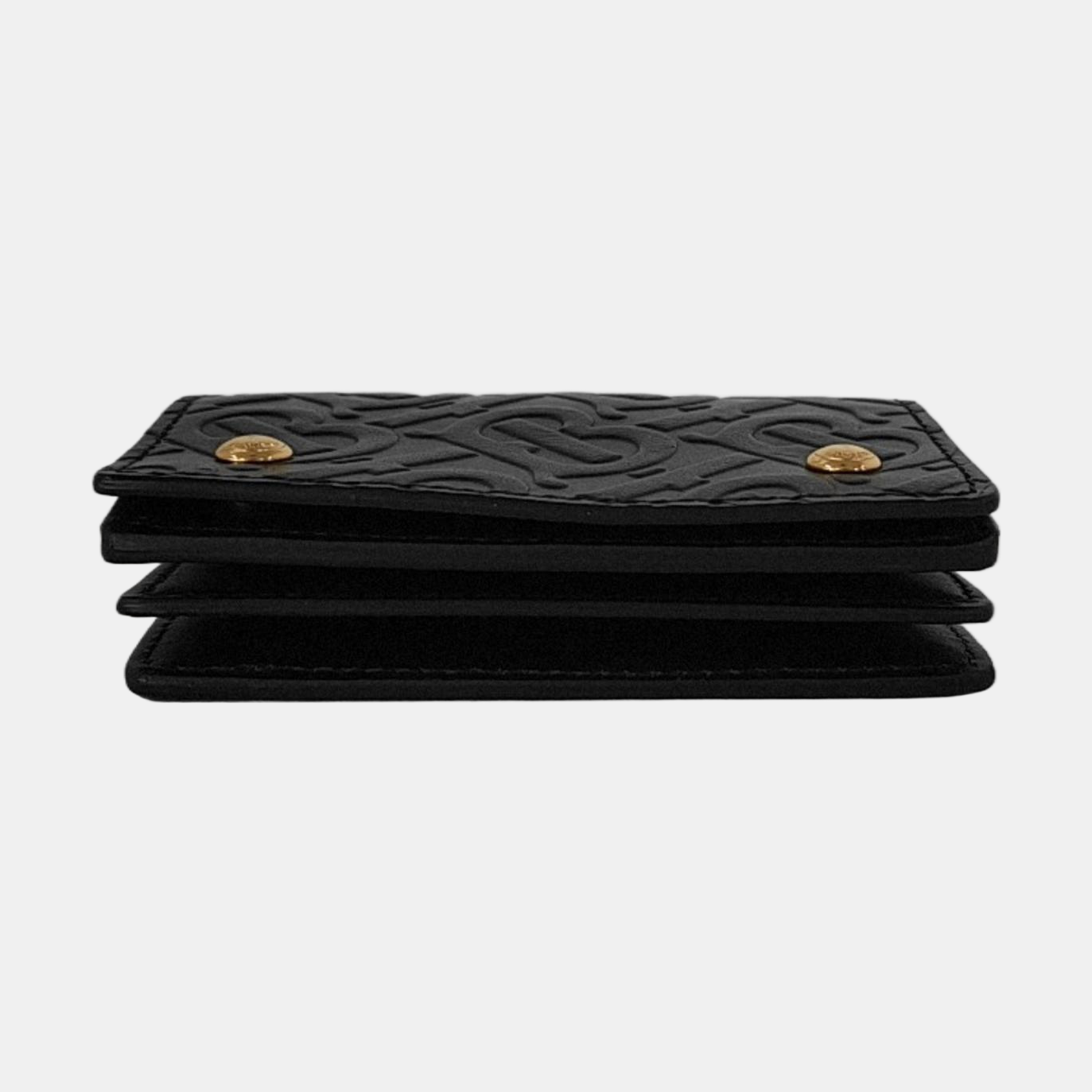 BURBERRY Black牛皮浮雕TBShoulder Bag Golden hardware Removable shoulder strap-(SKU)-953270143