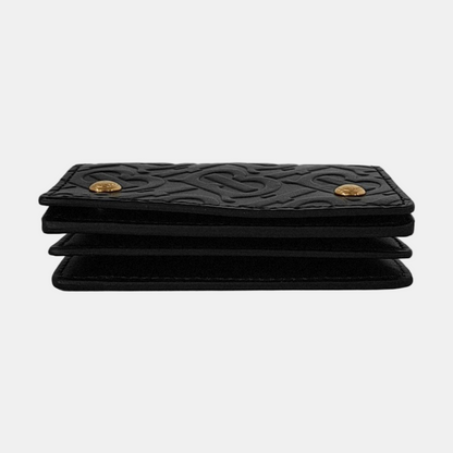 BURBERRY Black牛皮浮雕TBShoulder Bag Golden hardware Removable shoulder strap-(SKU)-953270143