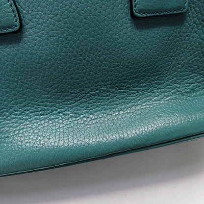 GUCCI DOME Blue Calf Leather Shoulder Bag Tote Golden hardware Removable shoulder strap-(SKU)-953375478