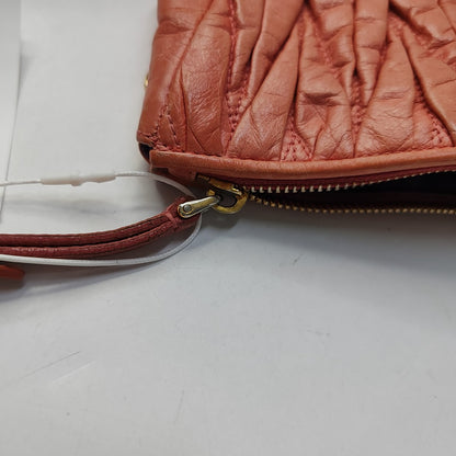 Miu Miu Tangerine Pink Calfskin Quilted Handbag Golden hardware-(SKU)-953693934