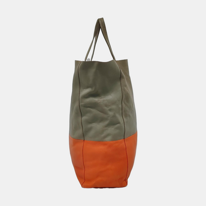 CELINE VERTICAL CABAS Patchwork Lamb Leather Tote Bag Golden hardware-(SKU)-953612440
