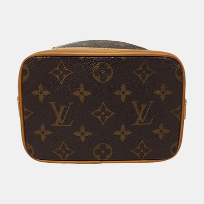 LOUIS VUITTON MILK BOX Brown Coated Canvas Monogram Crossbody Bag Shoulder Bag Handbag Golden Hardware-(SKU)-953568177