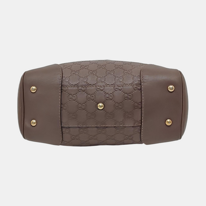 GUCCI Mayfair Purple leather old flower embossed handbag Golden hardware-(SKU)-953543271