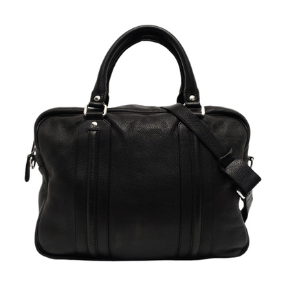 GUCCI Black Leather Single Shoulder Bag Handbag Crossbody Silver Hardware Removable shoulder strap-(SKU)-953641445