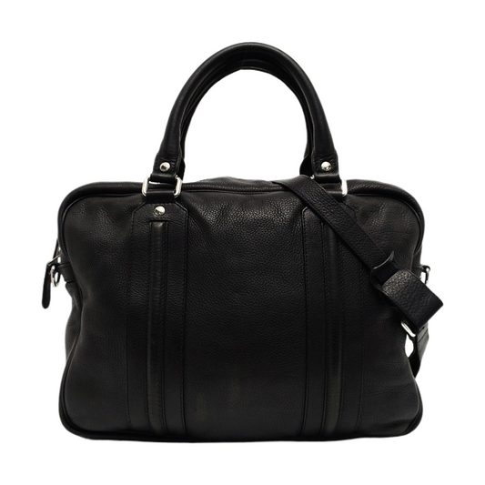 GUCCI Black Leather Single Shoulder Bag Handbag Crossbody Silver Hardware Removable shoulder strap-(SKU)-953641445
