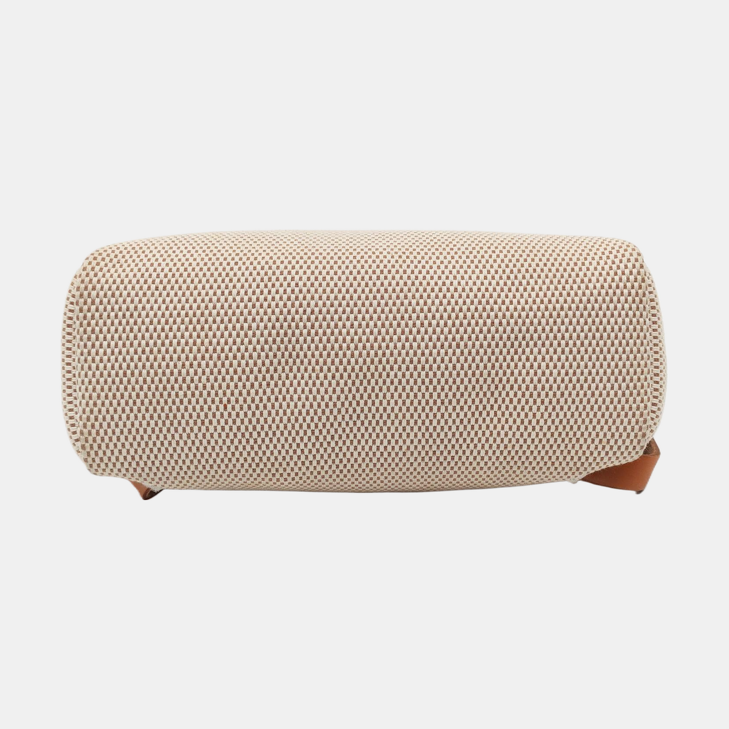 HERMÈS Herbag Small Milkshake White Canvas Backpack Handbag with Silver Hardware 🄷 Mark-(SKU)-953760184