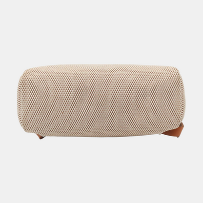 HERMÈS Herbag Small Milkshake White Canvas Backpack Handbag with Silver Hardware 🄷 Mark-(SKU)-953760184