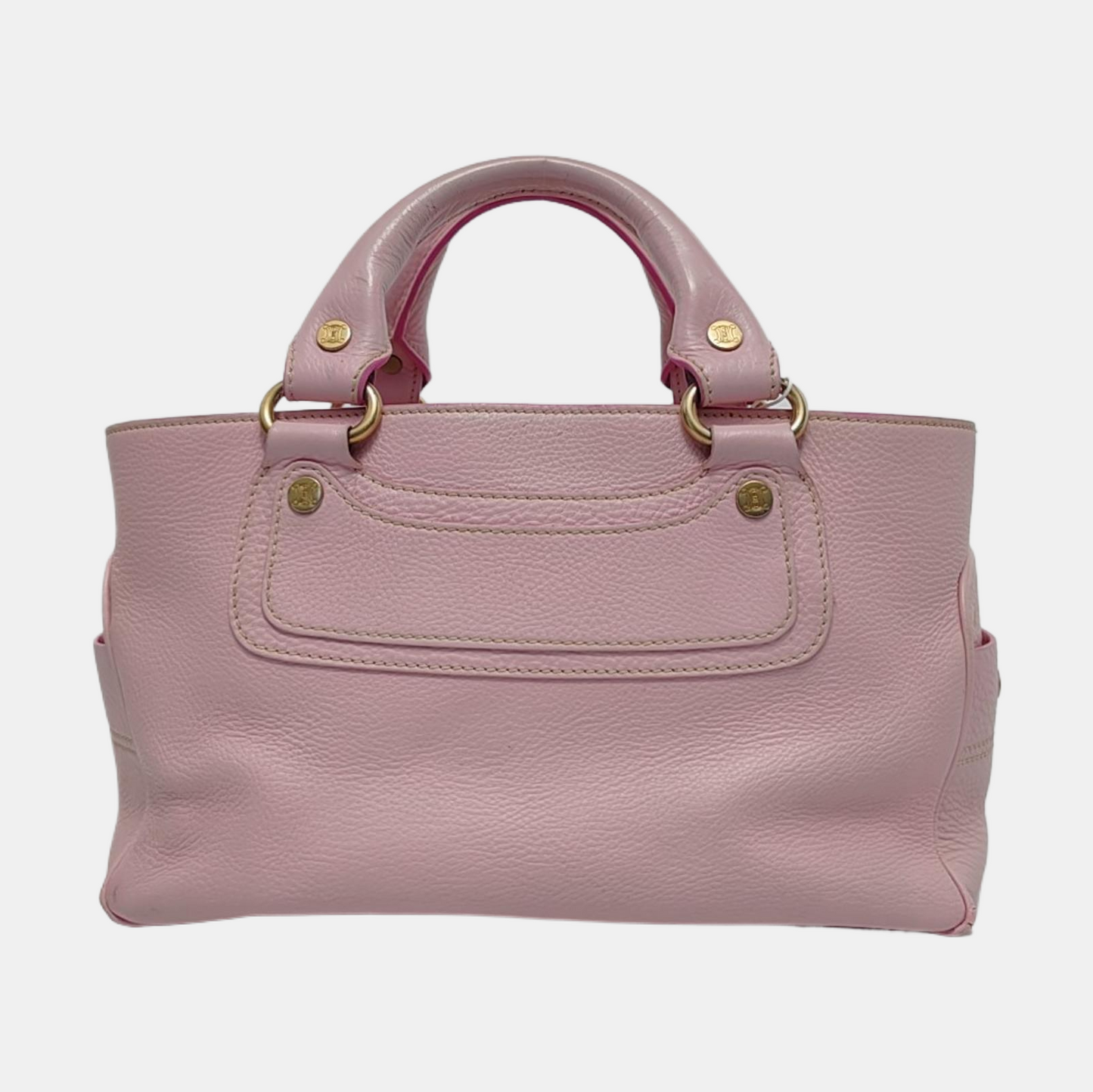 CELINE Tote bag Pink Leather Tote Bag Golden hardware-(SKU)-953701624