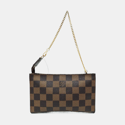 LOUIS VUITTON JOSÉPHINE 15 Brown Coated Canvas Checkered Handbag Golden hardware Vintage model-(SKU)-953734050