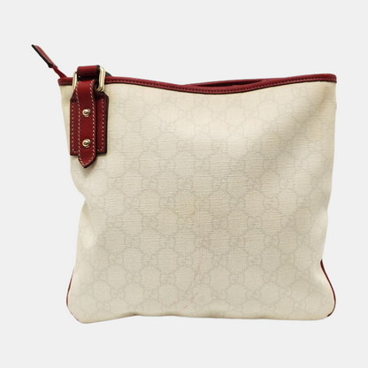 GUCCI Beige Canvas Crossbody Bag Shoulder Bag Tote Golden hardware-(SKU)-954279635
