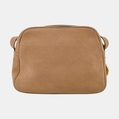 CELINE Brown Leather Crossbody Single Shoulder Bag Golden hardware-(SKU)-953952242