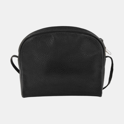 DIOR Black Coated Canvas Crossbody Bag Single Shoulder Bag Silver Hardware-(SKU)-945838220