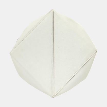 HERMÈS Licol 17 Glacier White Evercolor Leather Shoulder Bag with Silver Hardware, C-(SKU)-945823403