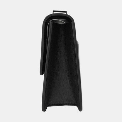 DIOR 30 Montaigne Black Leather Montaigne Bag Crossbody Shoulder Bag Black Hardware Removable Strap-(SKU)-953966390