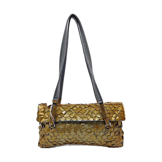 PRADA Light Green Cowhide Shoulder Bag Silver Hardware-(SKU)-11690534