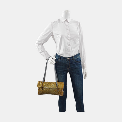 PRADA Light Green Cowhide Shoulder Bag Silver Hardware-(SKU)-11690534