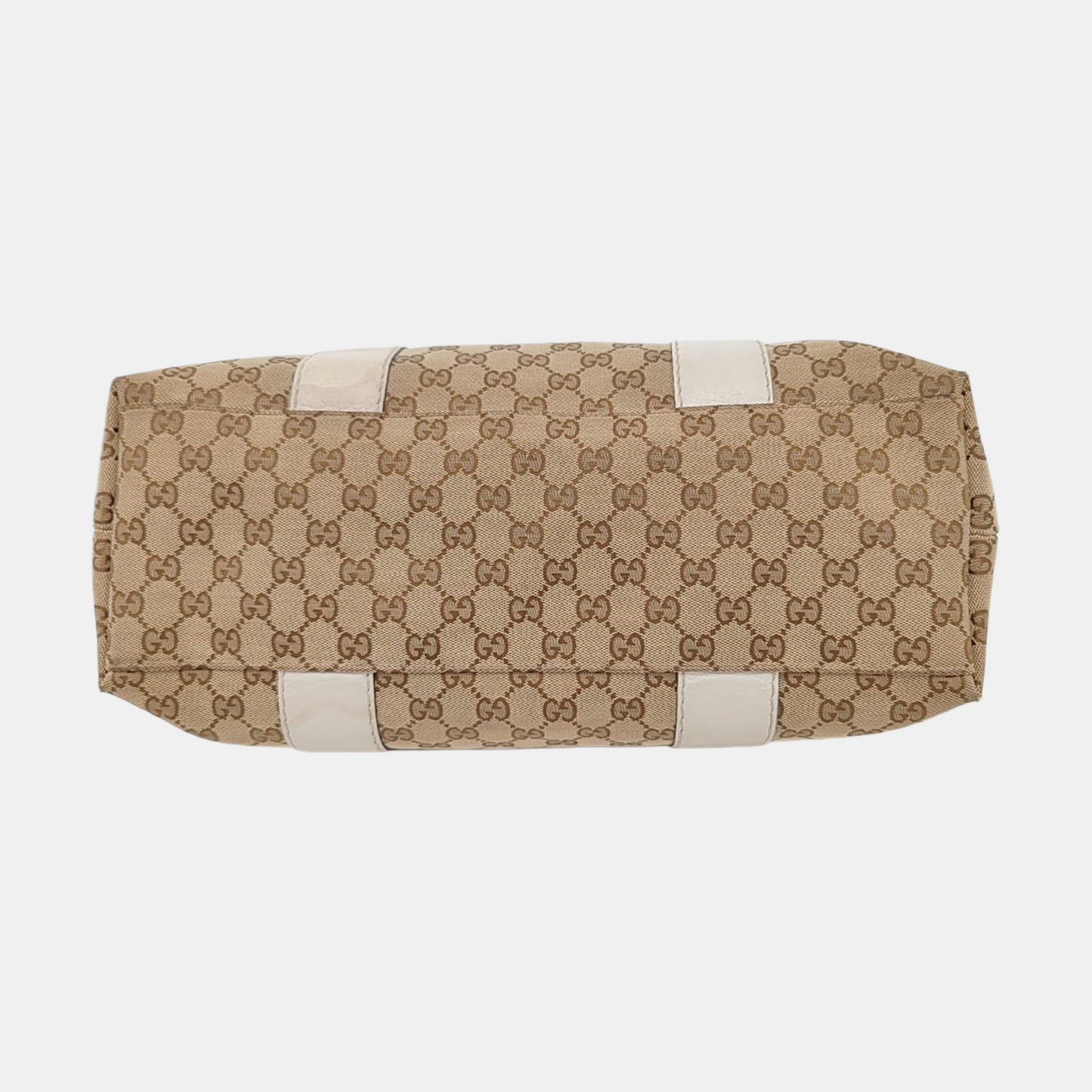 GUCCI Pelham Ebony Canvas Monogram Single Shoulder Bag Handbag Silver Hardware-(SKU)-954135754
