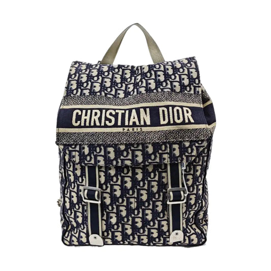 DIOR Diorcamp Blue Canvas Backpack-(SKU)-954461793