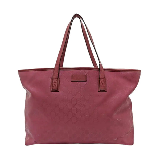 GUCCI GG Imprime Pink Coated Canvas Monogram Single Shoulder Bag Golden hardware-(SKU)-953705541