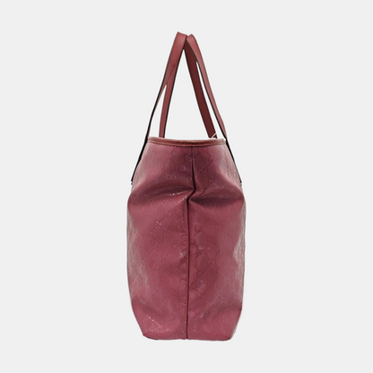 GUCCI GG Imprime Pink Coated Canvas Monogram Single Shoulder Bag Golden hardware-(SKU)-953705541