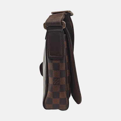 LOUIS VUITTON DISTRICT Small size Brown Coated Canvas Checkerboard Messenger Bag Crossbody Shoulder Bag Brown Hardware-(SKU)-954158452